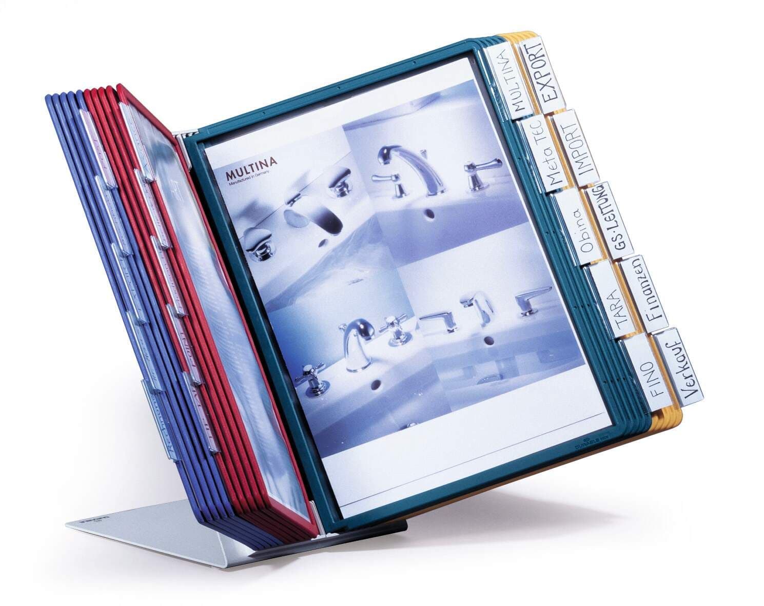 Registersystem VARIO® TABLE 20 – inkl. 20 A4-Hüllen in verschiedenen Farben