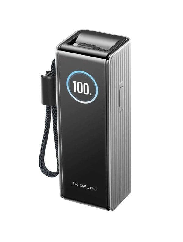 EcoFlow RAPID (25000 mAh, 170 W) – Integriertes Kabel – Powerbank – Silber