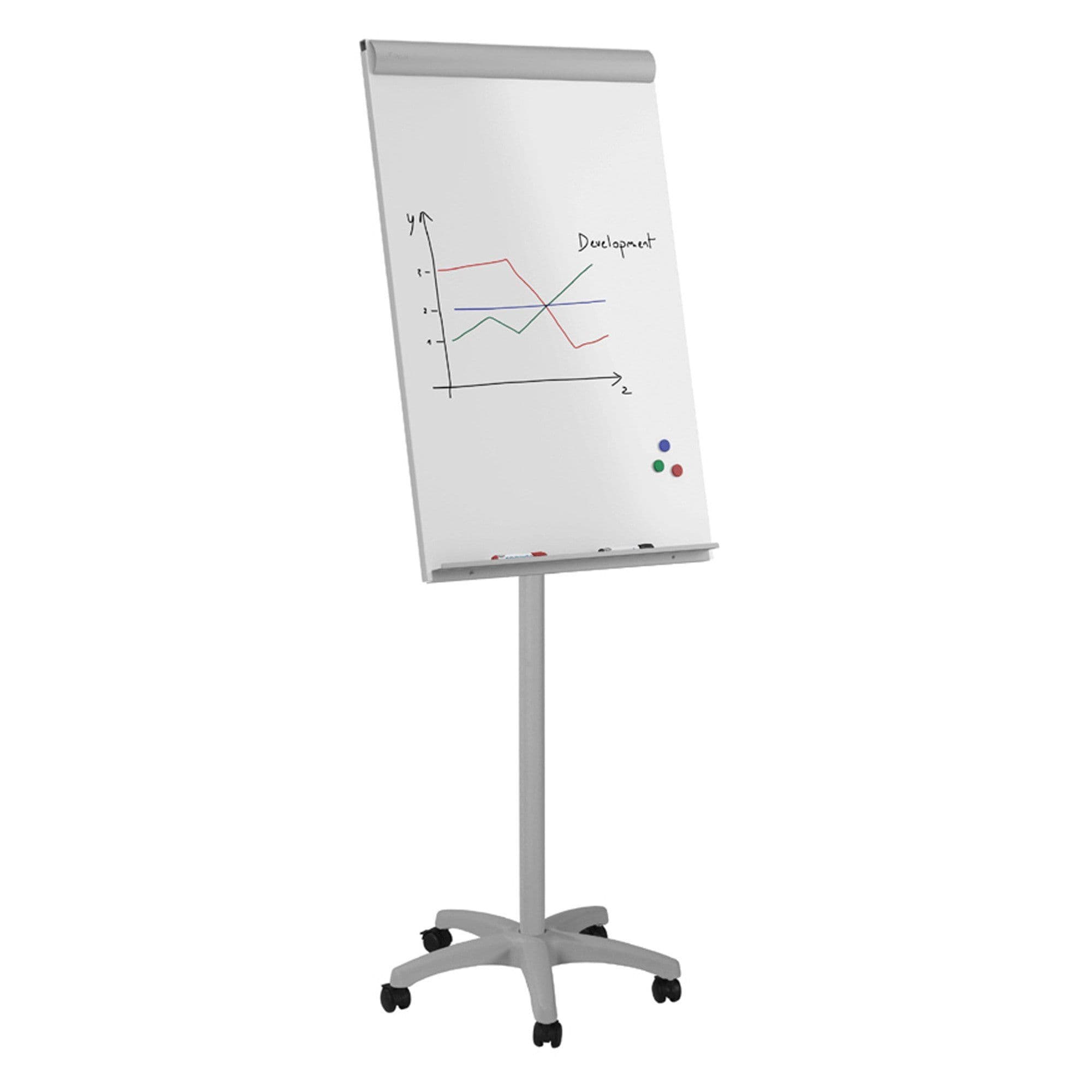 Mobile Flipchart with 2 arms