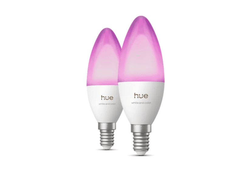 Philips Hue White Color Ambiance B39 E14 Lyskilde - 2pack