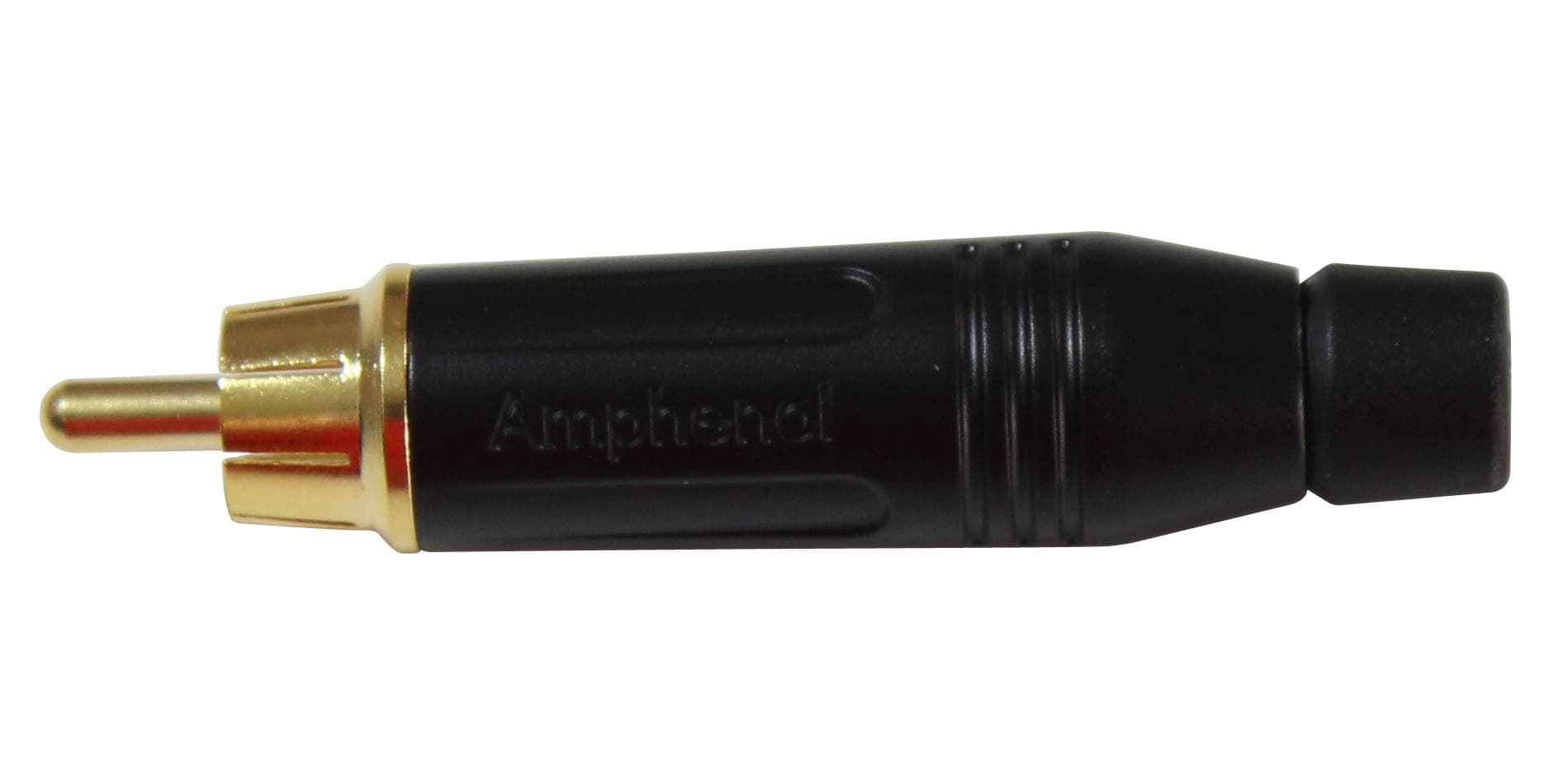 Amphenol Audio STECKER,PHONO,SCHWARZ; Anzahl der Kontakte:2Kontakt(e); Ausführung:Stecker; Kontaktüberzug:Vergoldete Kontakte; Steckverbindermateria