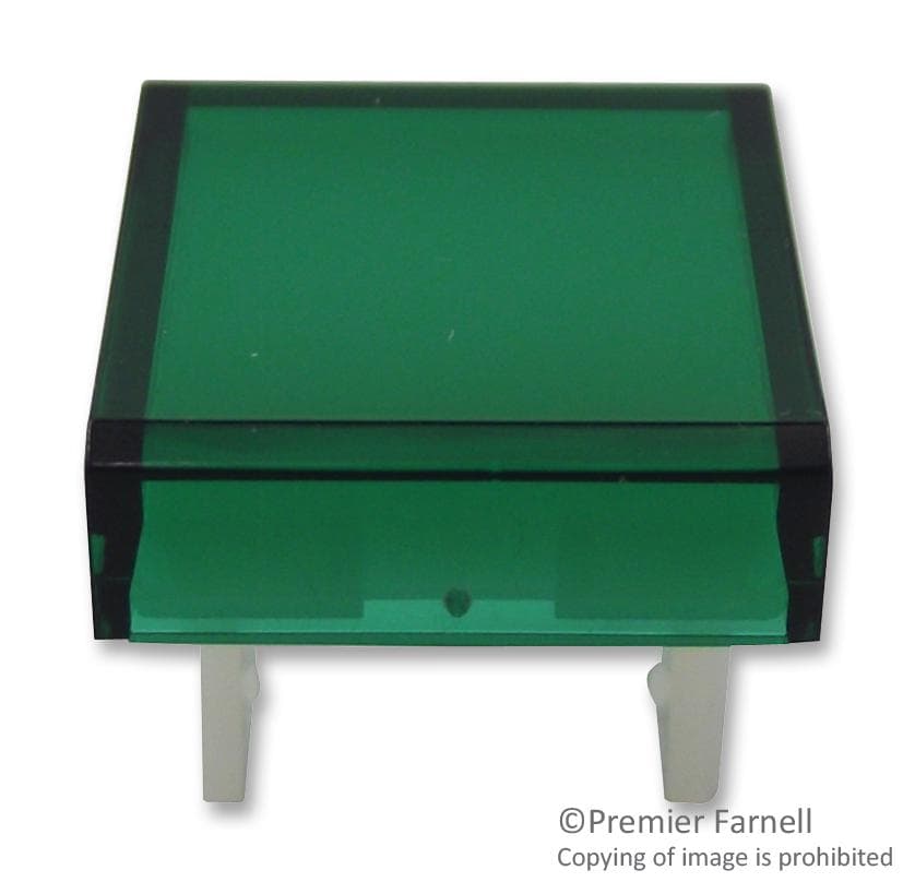 Multicomp Pro LINSE, GRÜN, 18X18MM, FÜR D16; Linsenfarbe:Grün; Linsenform:Quadratisch; Montagelochdurchmesser:-; Art des Zubehörs:-; Produktpalett