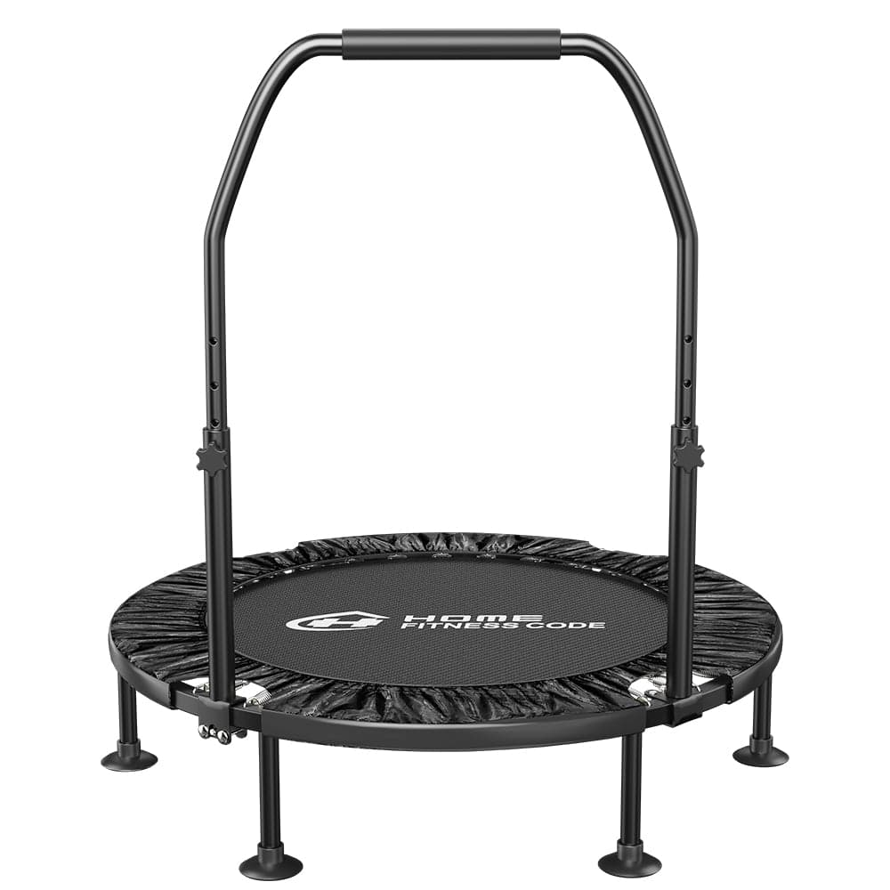Fitness 40-Zoll Falttrampolin, Übung Trampolin für Kinder & Erwachsene, Rebounder Trampolin für Innen und Außen