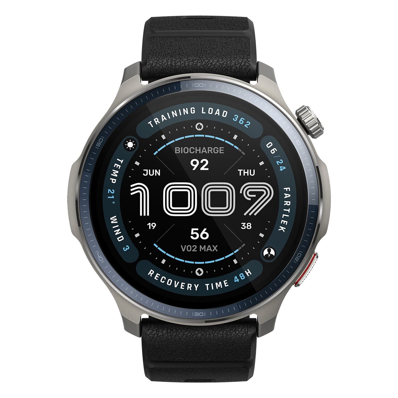 Amazfit Balance 2 schwarz | Smartwatch | bis zu 21 Tage Akkulaufzeit | kratzfestes Saphirglas-Display | Präzise Ortung | 10 ATM | Verbessertes