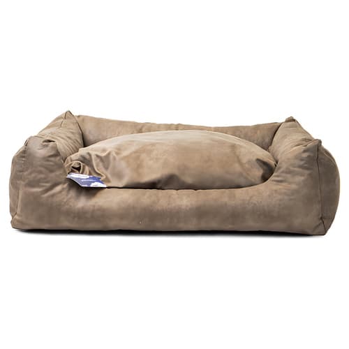 Lets Sleep Sweet Dreams Hundebett mit Kissen taupe, Größe: XL