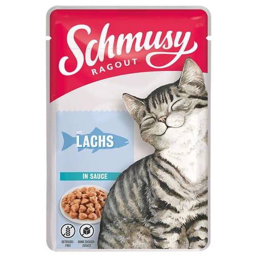 Schmusy Ragout mit Lachs in Sauce 100 g - 22 Stück