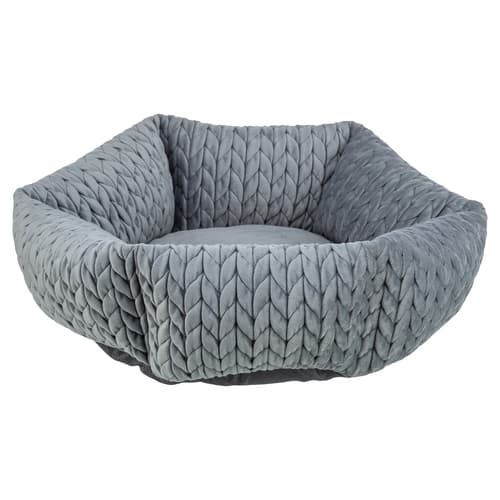 Trixie Bett Livia rund grau für Hunde, Durchmesser: 50 cm