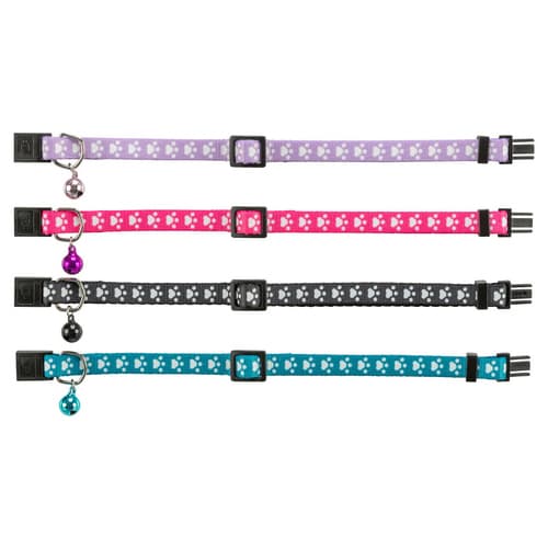 Trixie Katzenhalsband, elastisch, Nylon Motiv Pfote