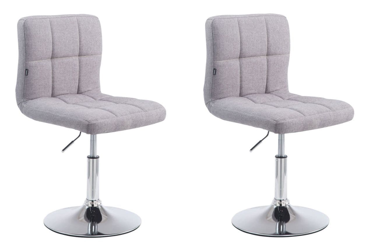 2er Set Lounger Palma V2 Stoff grau 