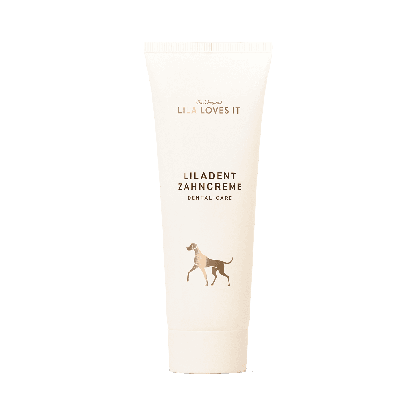 Lila Loves It Liladent Zahncreme  Weiß für Welpen | für alle Hunde | für Senioren | Zahncreme für Hunde | geschmacksneutral | einfache Anwendung