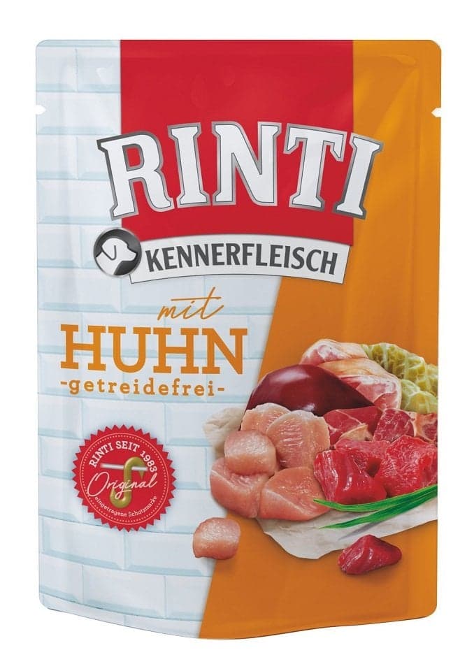 RINTI Kennerfleisch Chicken Huhn Nassfutter für Hunde 400 g