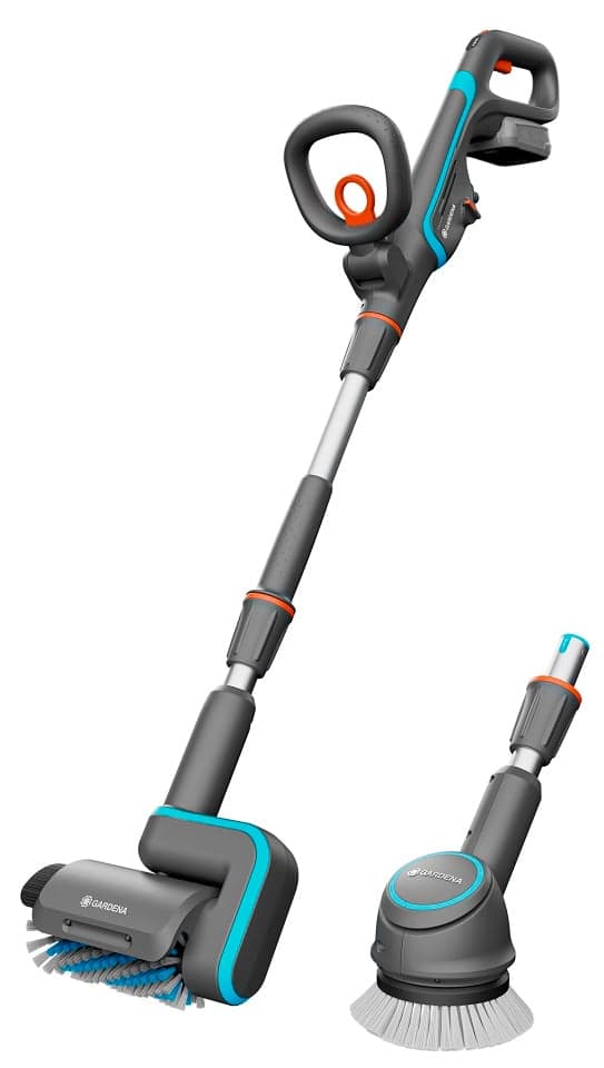 GARDENA Akku Terrassenbürste AquaBrush Universal 04/18V P4A mit Batterie