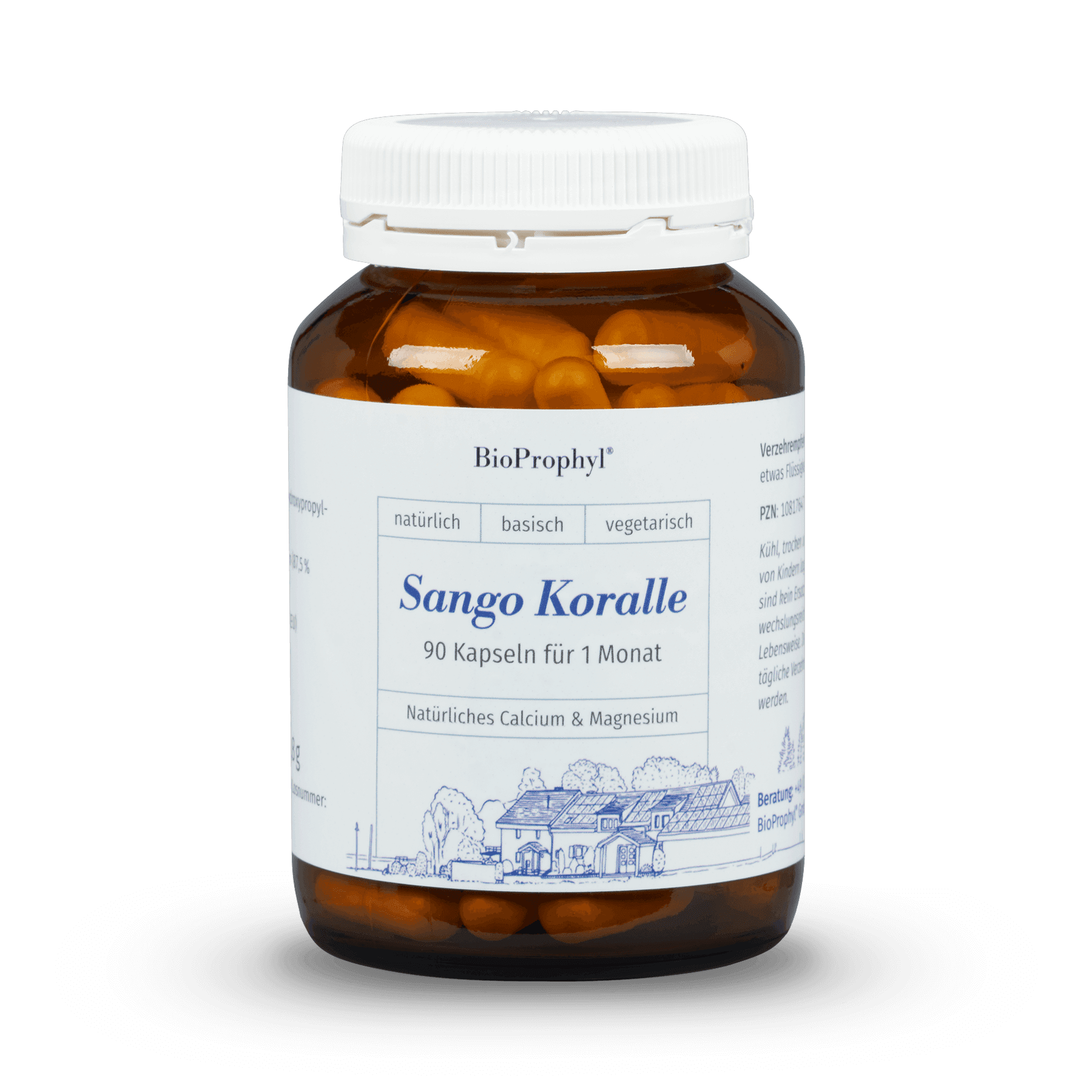 BioProphyl Sango Koralle maritim 90 gélules végétales à 1.000 mg Sango corail en poudre