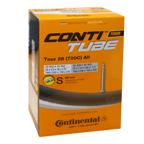 Conti Fahrradschlauch TOUR 28 all (700C) 32-47/622-642 - 28x1.5-1.75 Presta-Ventil S60