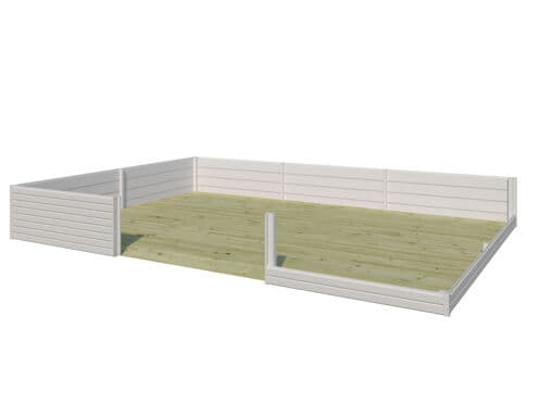 15mm Fußbodenpaket für Gerätehaus Modell Nyborg 3,