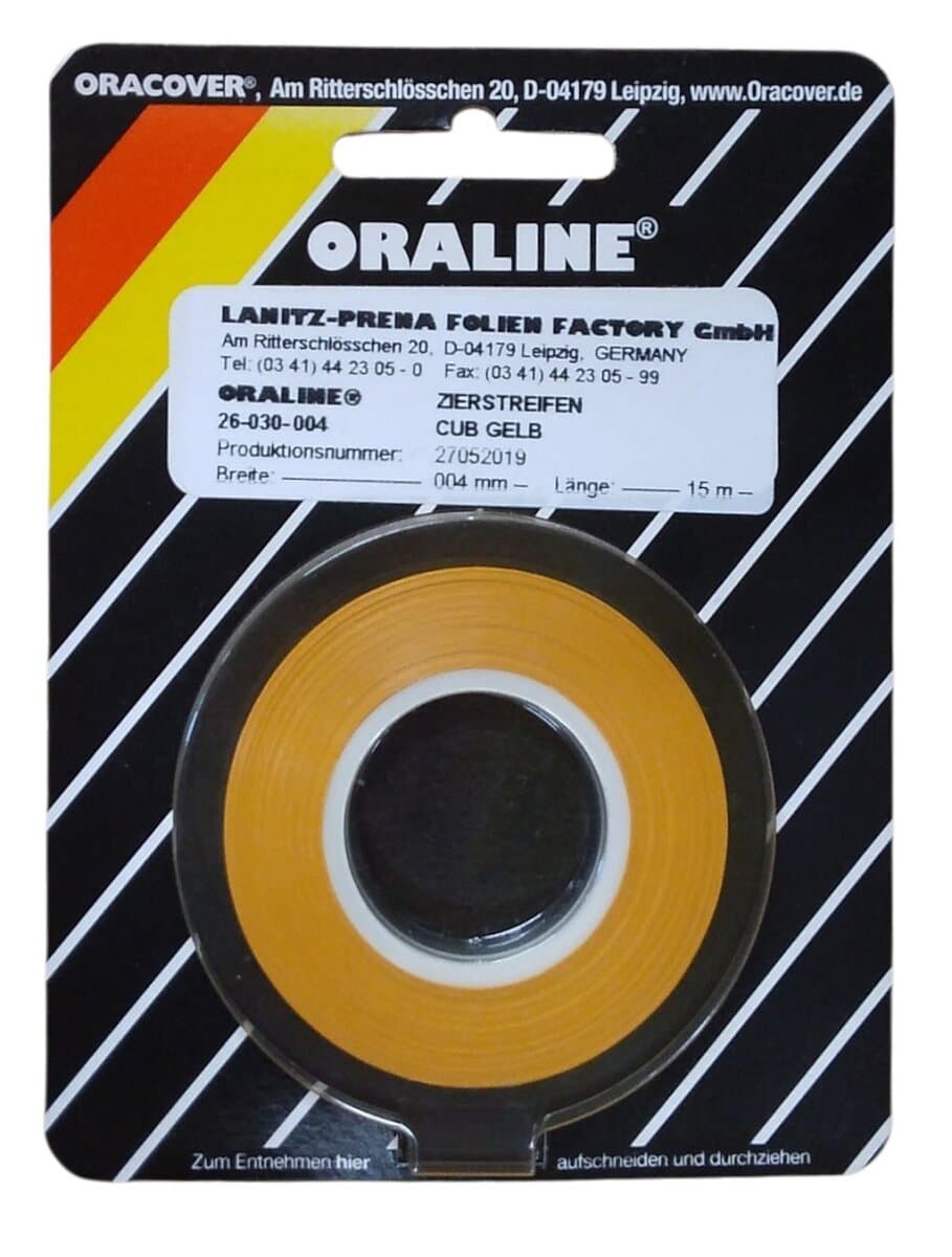 ORALINE Zierstreifen Cub Gelb 6mm