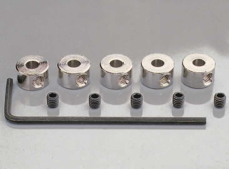 Stellringe 4mm (5stk) mit 6kt.Gew.Stifte