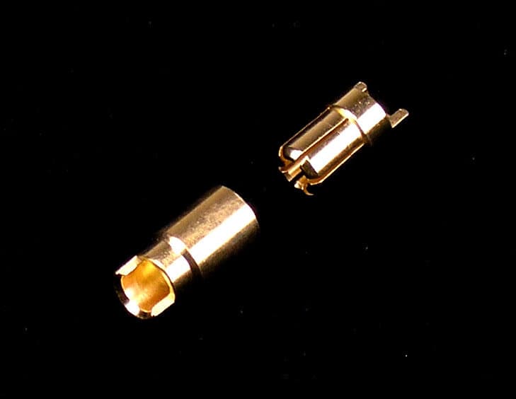 Goldkontakt Stecker Ø 6,0 mm - 50 St.