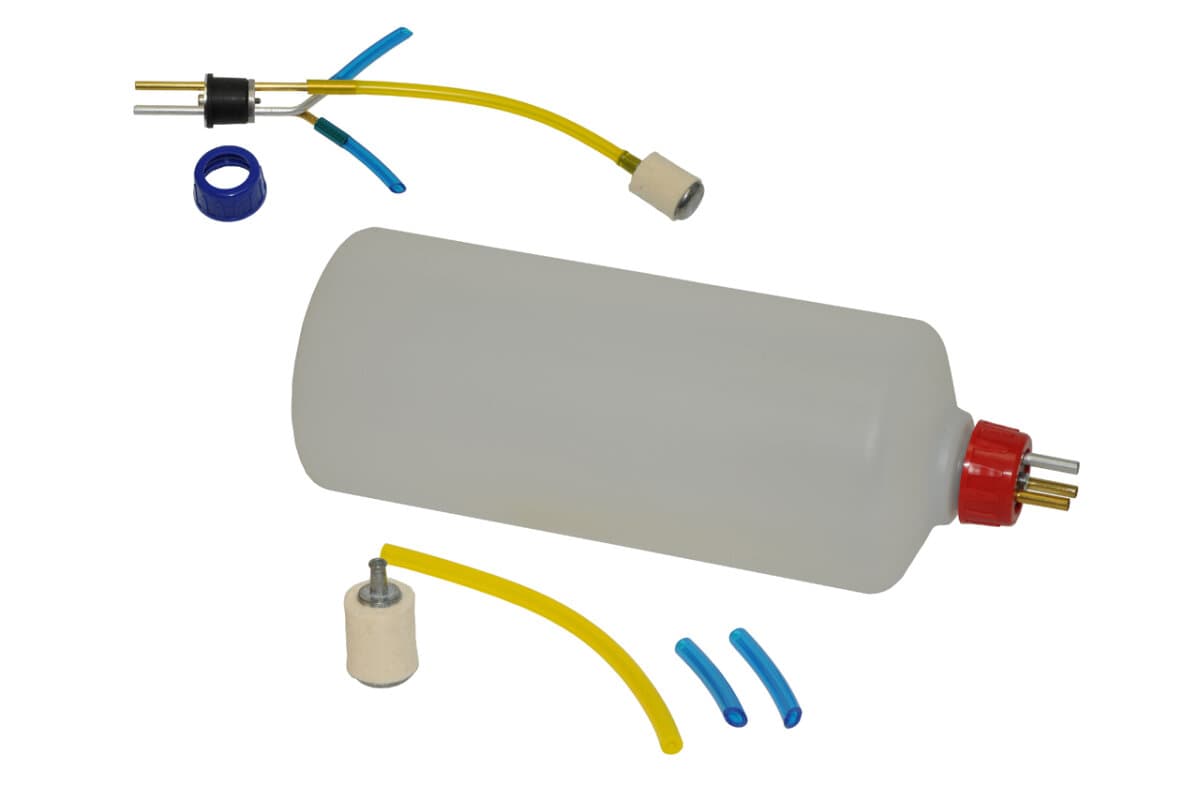 HDPET Tank 1000ml, rund, komplett