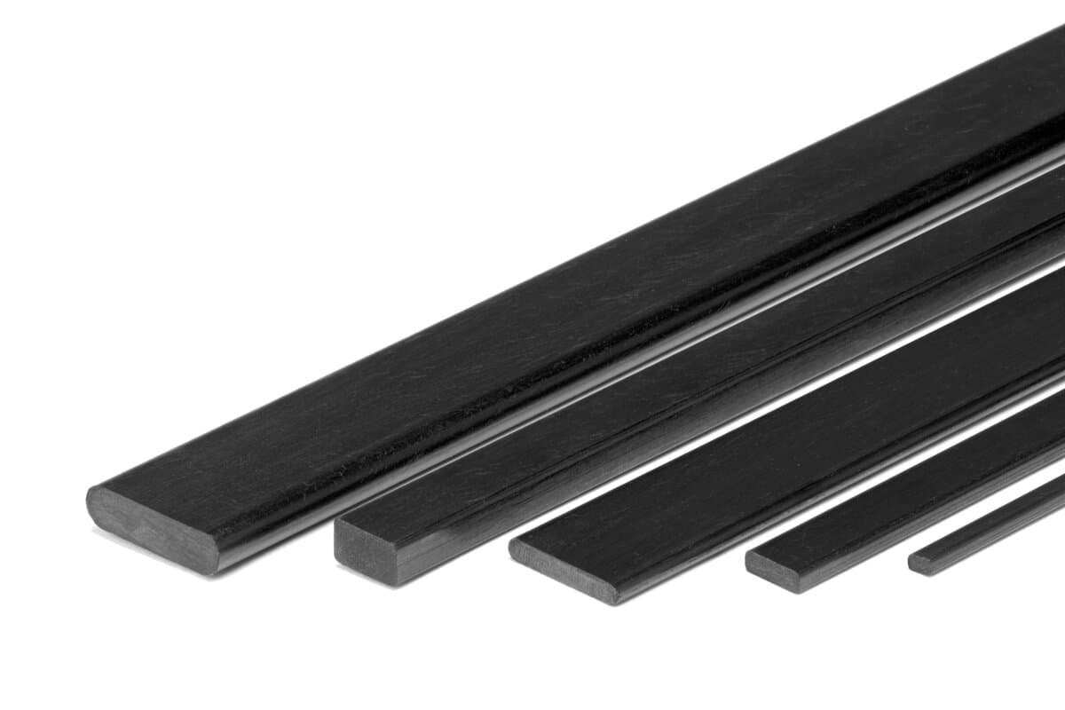 Kohlenfasser-VIerkantstab 1,5x2,5x1000mm