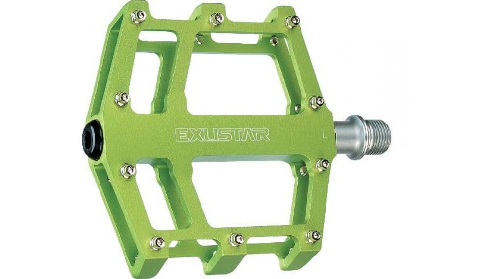 Exustar E-PB525 MTB/BMX-Pedale Cro-MO-Achse - Grün