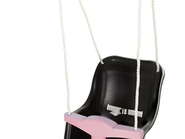 Hörby Bruk Babyschaukel High exklusiv schwarz/hellrosa