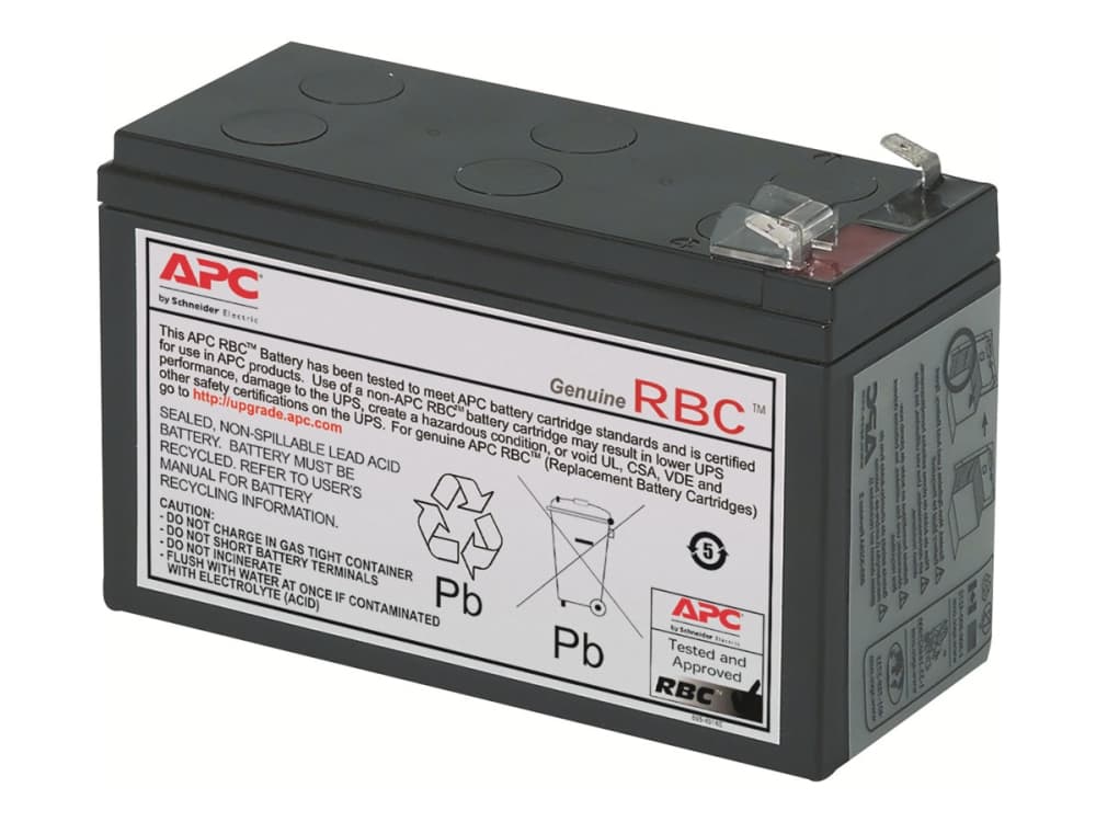 APC Ersatzbatterie Nr. 2 mit 2 Jahren Garantie, 1 Stück(e), 5 Jahr(e), Schwarz, RoHS, REACH, WEEE, PEP, EOLI, REACH, Bleiakkumulator