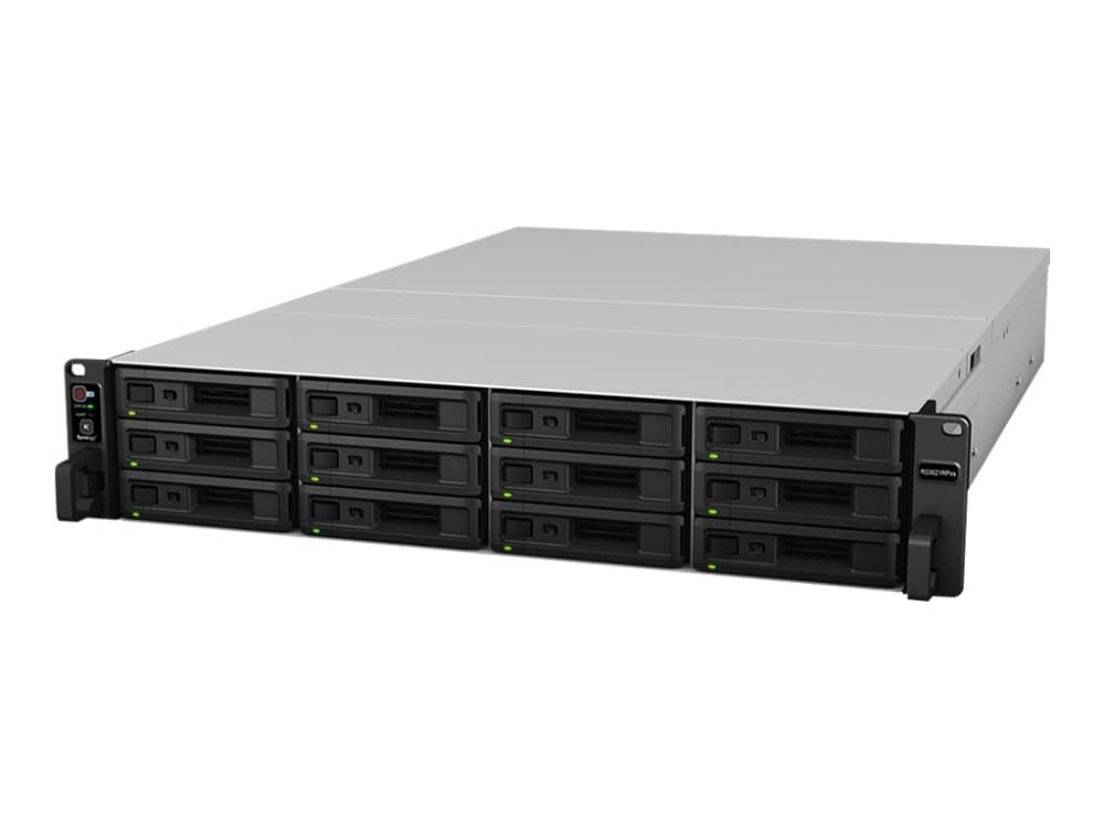 Synology RackStation RS3621RPxs - NAS-Server - 12 Einschübe - Rackversion - SATA 6Gb/s - RAID 0, 1, 5, 6, 10, JBOD, RAID F1, 1 hot spare, 10 hot