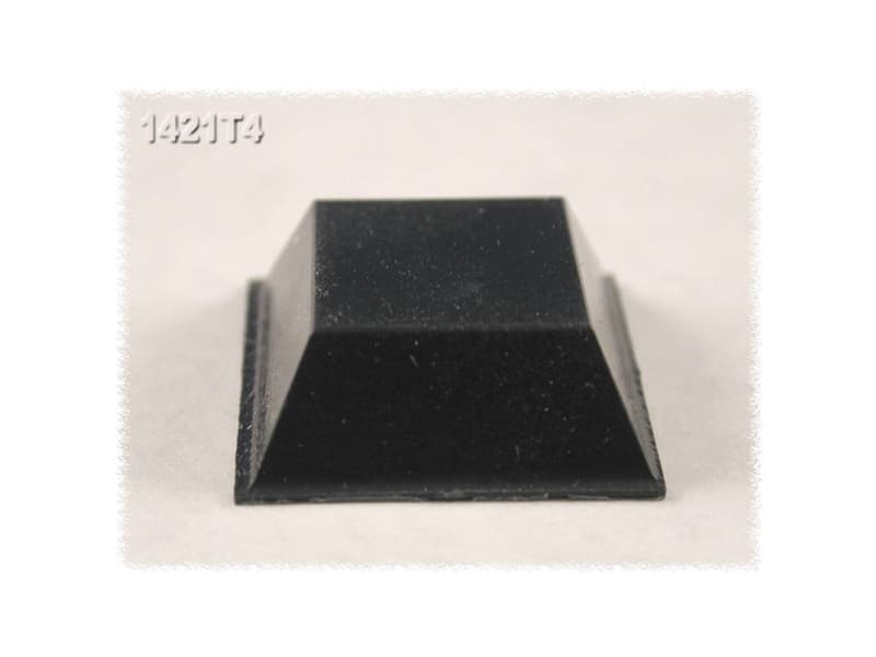 Hammond Electronics 1421T4 Chassisfüße selbstklebend, rund schwarz (Ø × H) 20,5 × 7,6 mm, 24 Stk