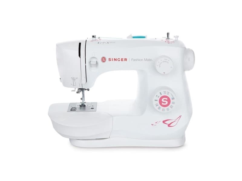 SINGER Fashion Mate, Weiß, Automatische Nähmaschine, Sägen, 4 Step, Variabel, Leiter, Drehregler