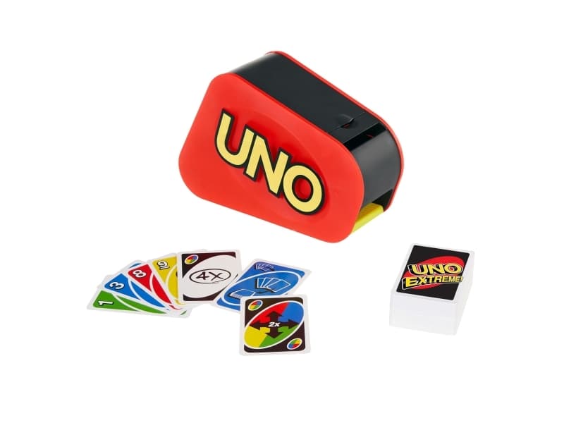 Games UNO Extreme, Kartenspiel, Kinderspiel, Gesellschaftsspiel, Kartenspiel, Abwurf, 7 Jahr(e), Familienspiel