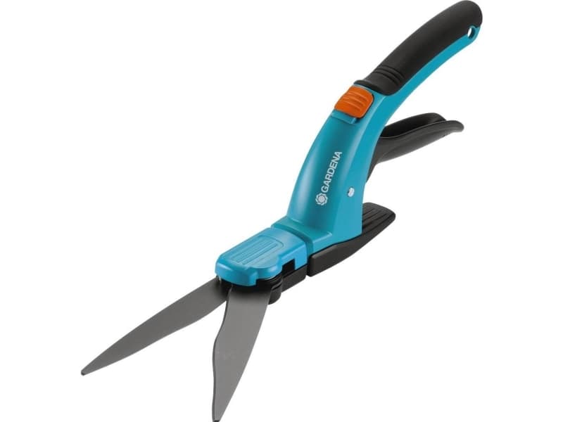 Gardena Comfort Grasschere, Horizontale Klingen, Kurzgriff