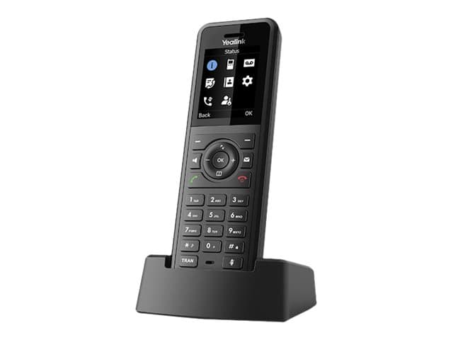 Yealink W57R, IP-Telefon, Schwarz, Kabelloses Mobilteil, Tisch/Bank, Tropfsicher, Staubresistent, Kratzresistent, Schockresistent, Auslaufsicher,