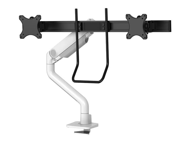 Neomounts DS75S-950WH2 Monitorarm 17-32 - Gasfeder - Topfix - 180°-Stopp, Klemme/Durchführung, 8 kg, 43,2 cm (17), 81,3 cm (32), 100 x 100 mm, Weiß