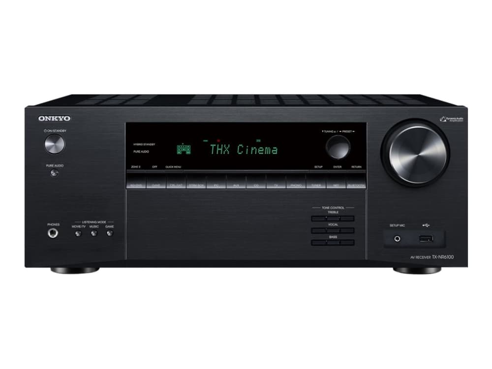 Onkyo TX-NR6100 - AV-Netzwerk-Receiver - 8K - 60 fps - HDR - 7.2 Kanal - schwarz