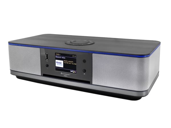 ICD2023SW Stereo-Musikanlage mit WLAN-Internet/DAB+/FM-Radio, CD/MP3, USB, Bluetooth®, LED-Licht