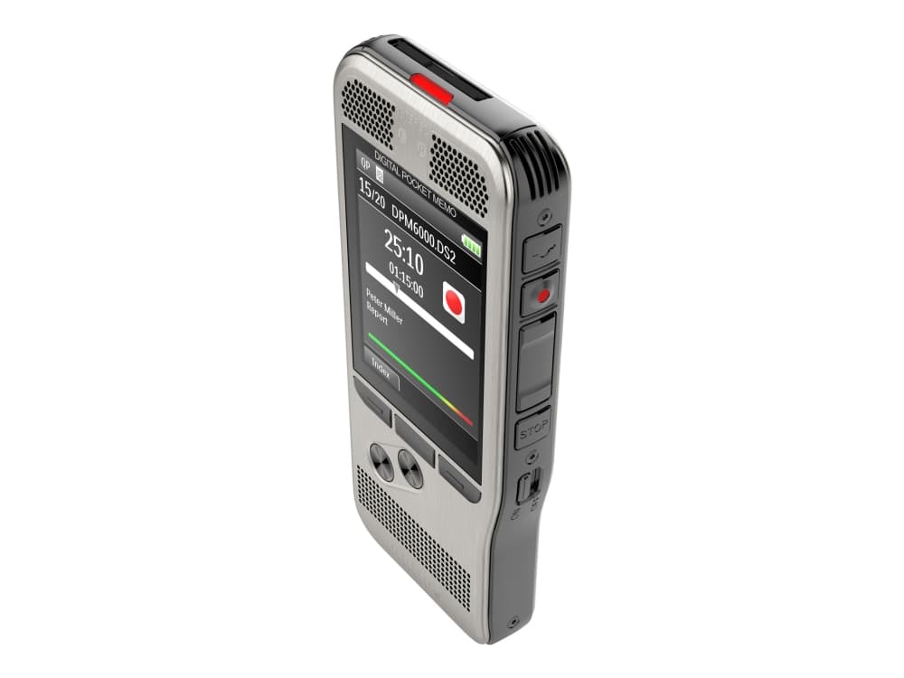 Philips DPM 6700, 30 h, Quality Play (QP), Standardwiedergabe (SP), DSS, MP3, PCM, 300 - 7500 Hz, 700 h, TFT