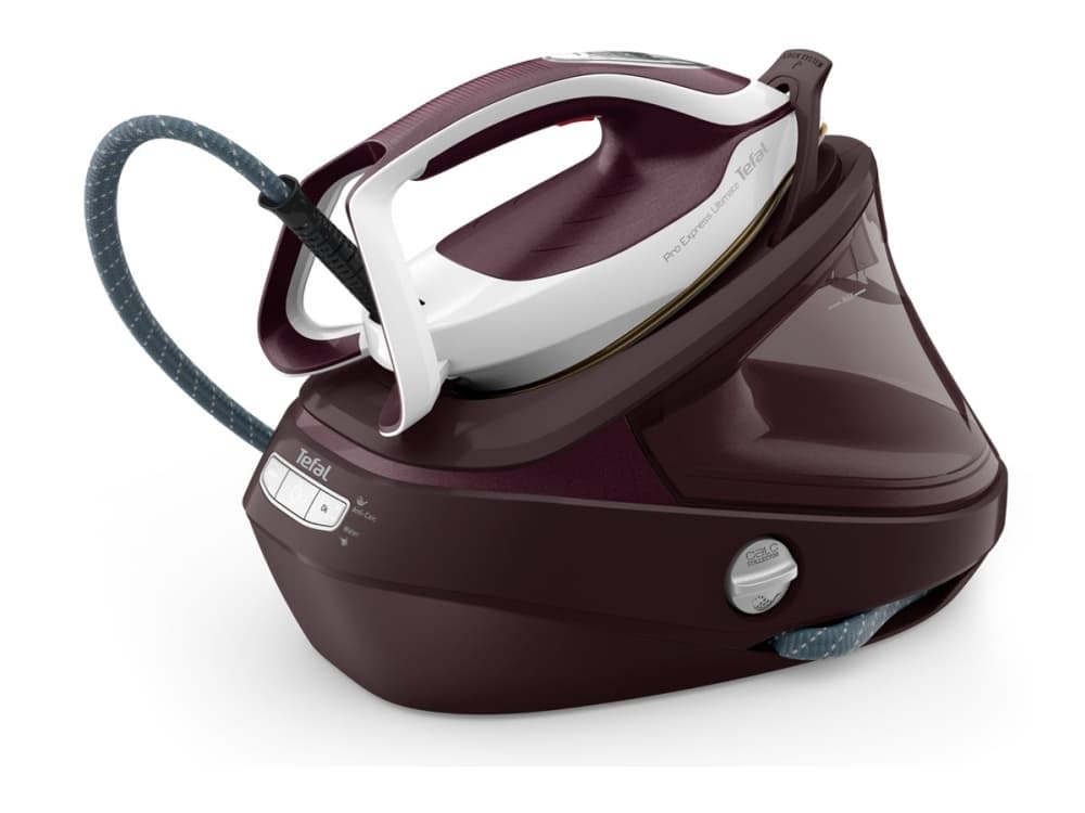 Tefal Pro Express Ultimate II GV9721E0 - Dampfbügeleisen mit automatischer Abschaltung - Sohle: Durilium AirGlide Autoclean - 3000 W - dunkelrotes