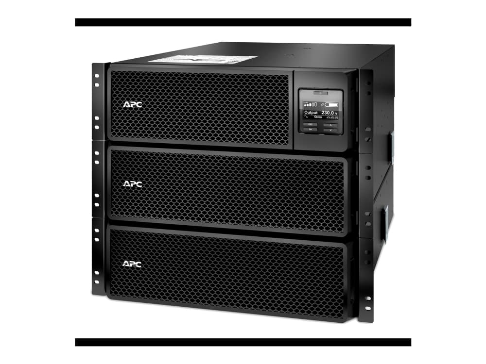 APC Smart-UPS SRT 8000VA RM - USV (Rackversion) - AC 230 V - 8000 Watt - 8000 VA - Ethernet 10/100, USB - output-stikforbindelser: 14 - 6U - sort -
