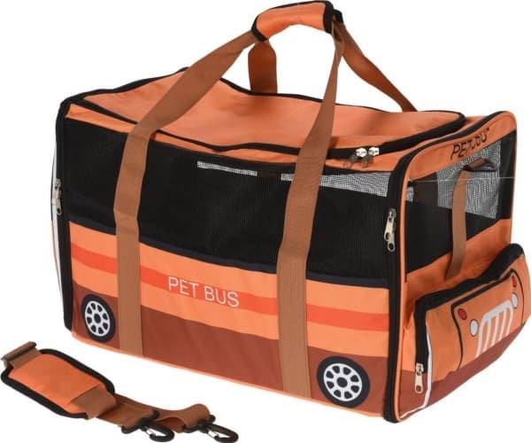 Koopman Pet Träger 52x30x32,5cm Haustier Bus orange