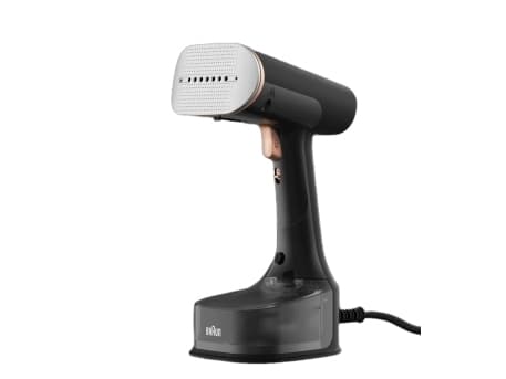 Braun QuickStyle 7, Dampfbügeleisen, Keramik-Bügelsohle, 3 m, 35 g/min, Schwarz, Kupfer, 0,25 l