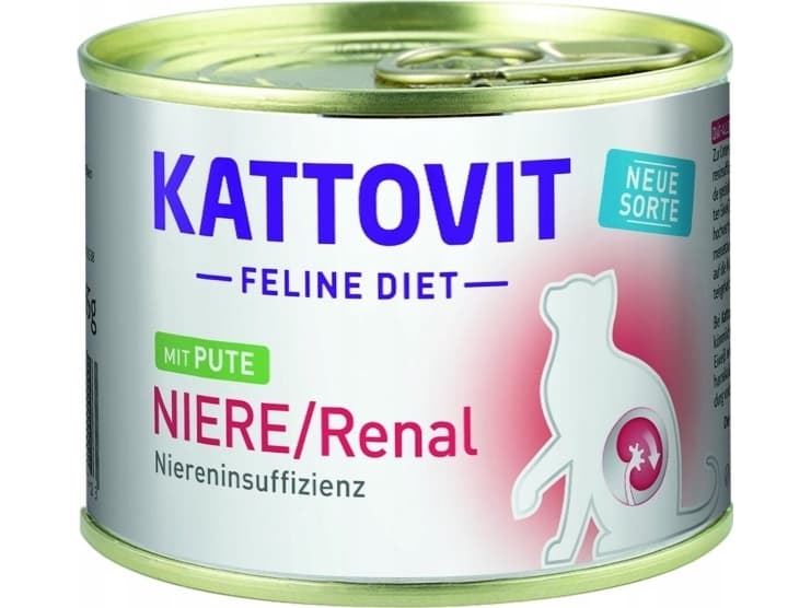 Kattovit Nassfutter 185 g NIERE/RENAL Truthahn /12