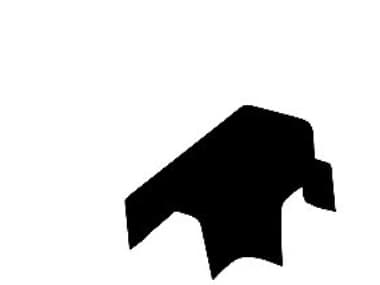 T80-S T-Stück 80x60 mm schwarz RAL 9005