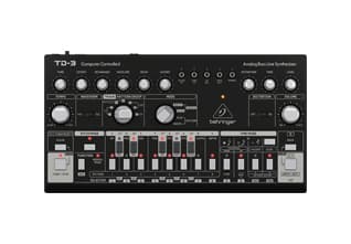 Behringer TD-3-SB, Analoger Synthesizer, Schwarz, Gleichstrom, 9 V, 305 mm, 165 mm