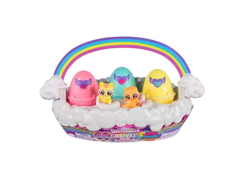 Hatchimals Alive Neon Rainbow Korb