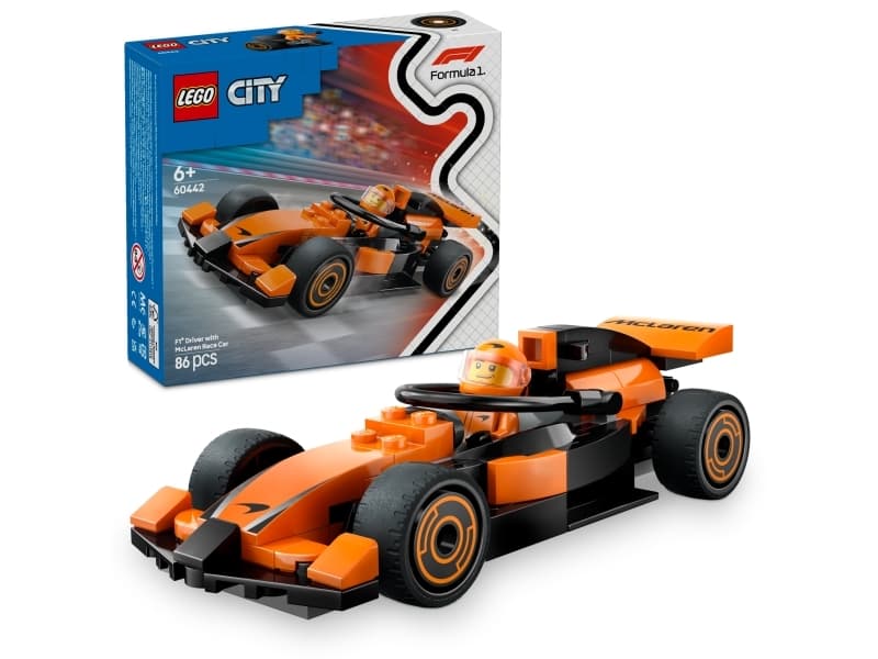 LEGO City 60442 F1 Rennfahrer mit McLaren Rennauto