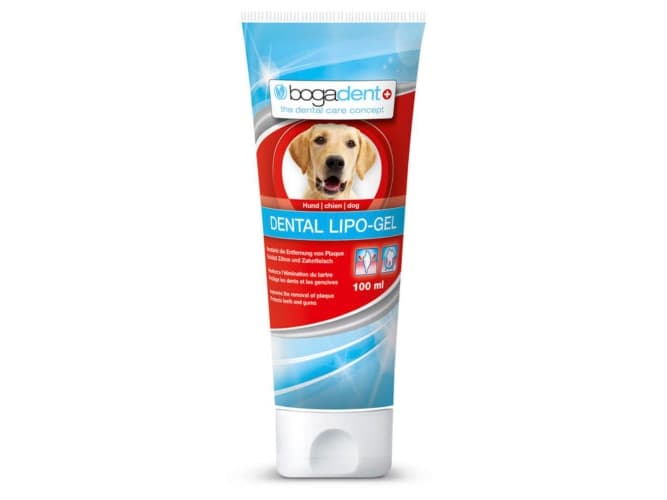 Bogar bogadent Dental Lipo-Gel, Anti-Plaque-Zahnpasta für Haustiere, Hund, 100 ml, Mandel, Distelöl, Vitamin E