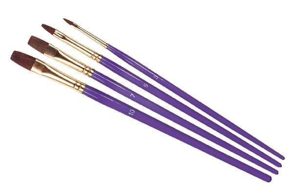 Oem Humbrol AG4305 Pinsel Pack - Größe - 3/5/7/10 - flach
