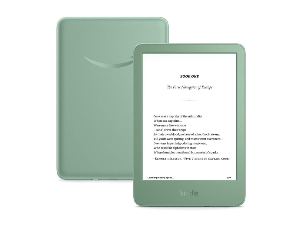 Amazon Kindle , 15,2 cm (6), AZW3, AZW, TXT, PDF, MOBI, PRC, DOC, DOCX, HTML, EPUB, RTF, AAX, JPEG, GIF, PNG, BMP, 16 GB, USB Typ-C
