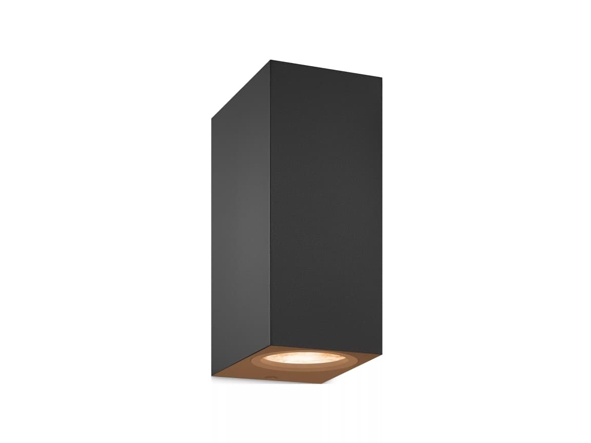 WiZ Up & Down Wandleuchte schwarz 2 Spots - Smart-LED-Beleuchtung - Farb- und Weißlicht - GU10 - 2x 5W - Wi-Fi